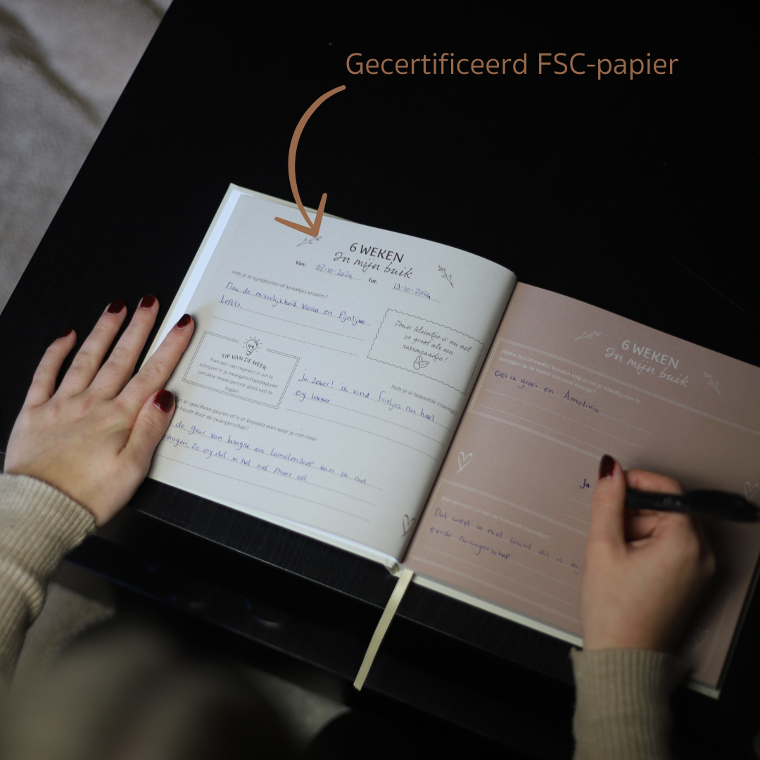 Zwangerschapsdagboek USP FSC Papier