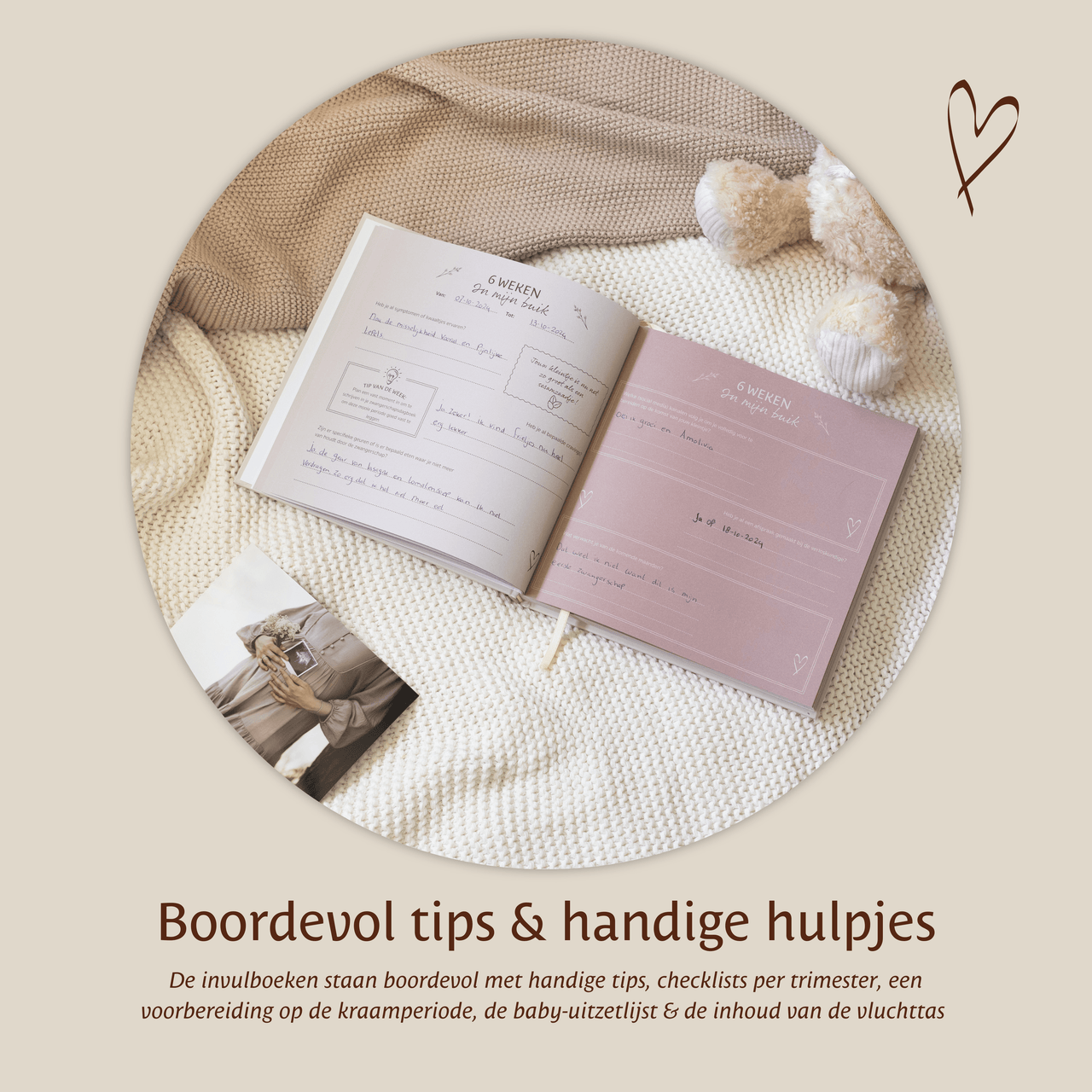 Voordeelset ALL Sfeerfoto Zwangerschapsdagboek