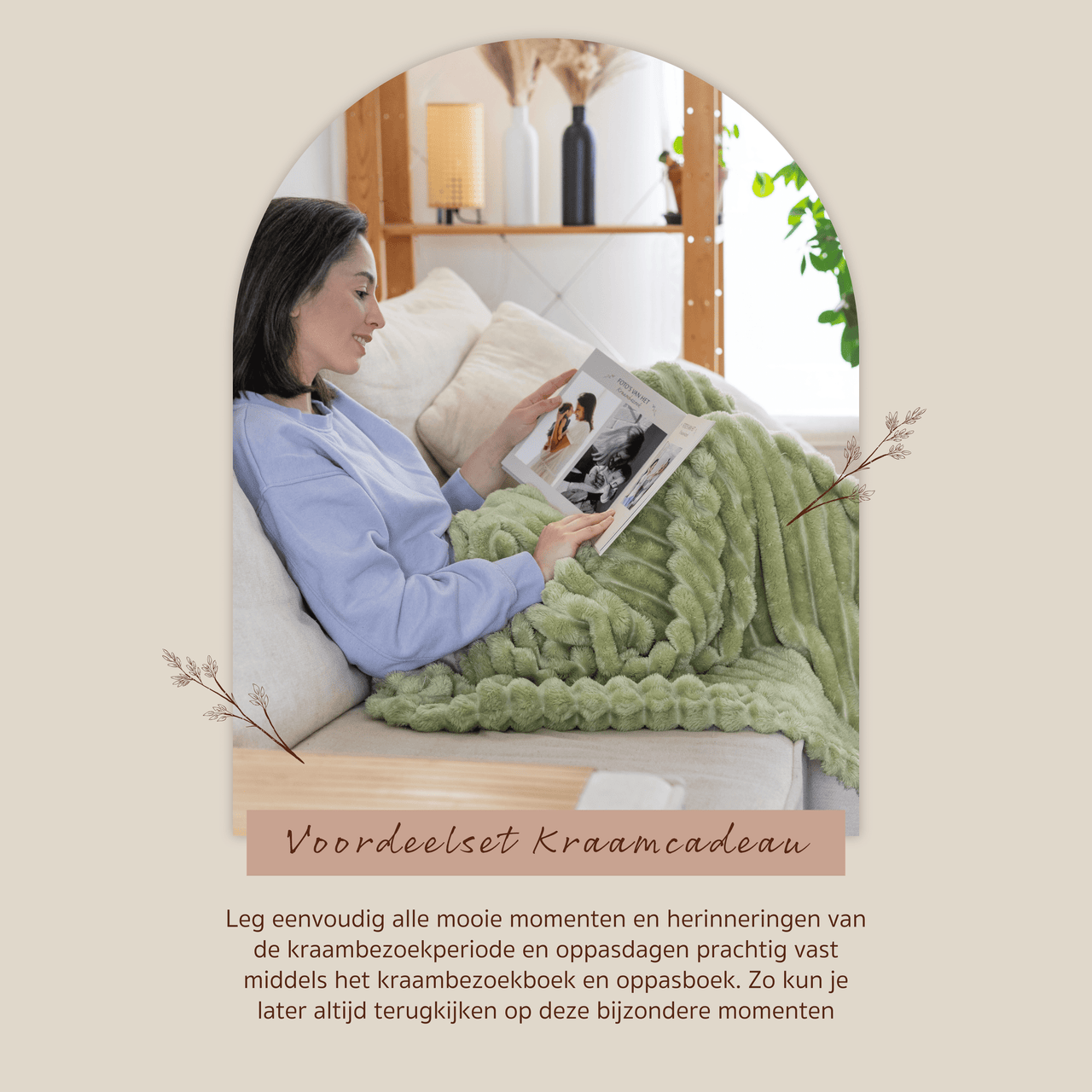 Voordeelset Kraamcadeau Sfeerfoto Kraambezoekboek