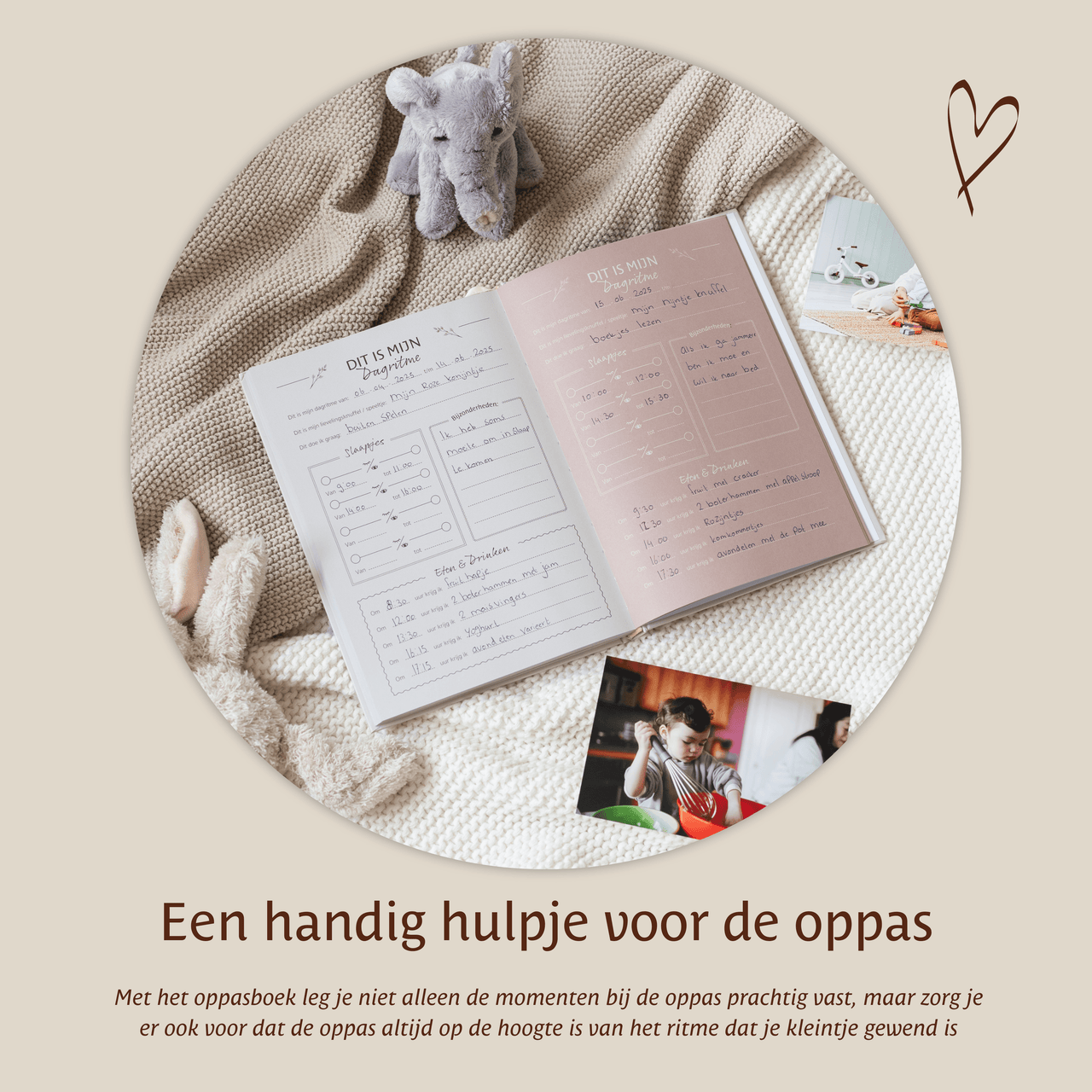Voordeelset Kraamcadeau Sfeerfoto Oppasboek