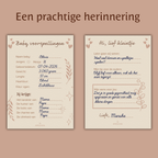 Babyshower invulkaarten Details