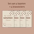 Amolivia Pregnancy Announcement Scratch Card - 4 Pieces - Fantastic News