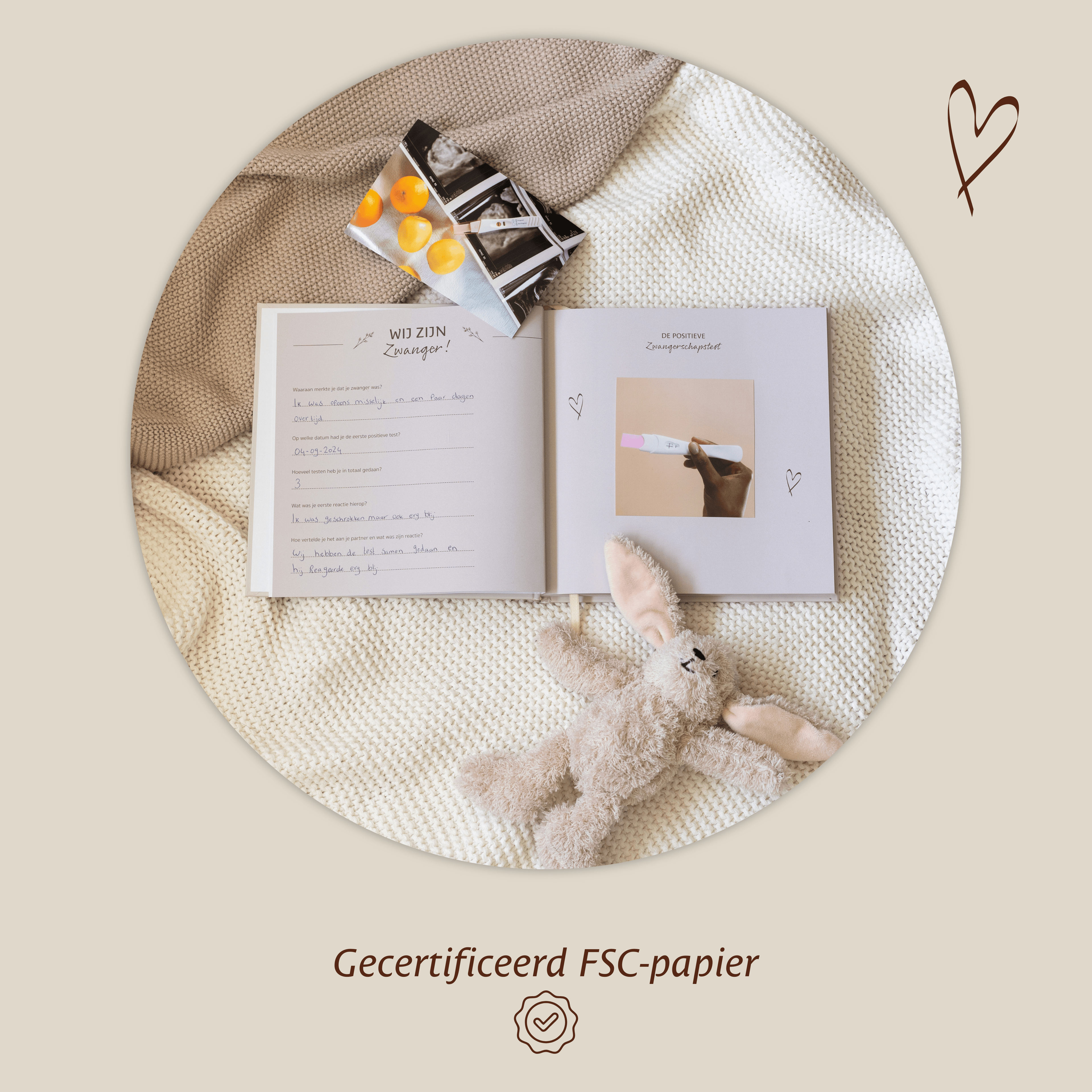 Voordeelset ALL Sfeerfoto Zwangerschapsdagboek FSC Papier